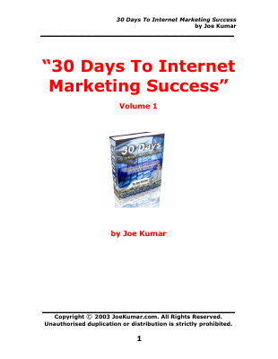 30 Days To Internet Marketing Success.pdf